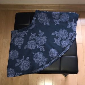 Blue Floral Skirt